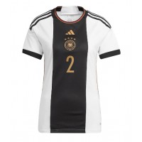 Nemecko Antonio Rudiger #2 Domáci Ženy futbalový dres MS 2022 Krátky Rukáv